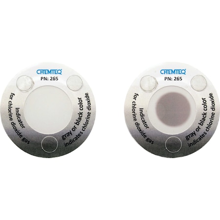 Chemteq Filter Change Indicator StickerB for Chlorine Dioxide Gas, PK5 265